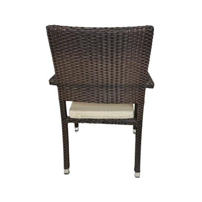 Dining Table with Glass Top and 6 Chairs